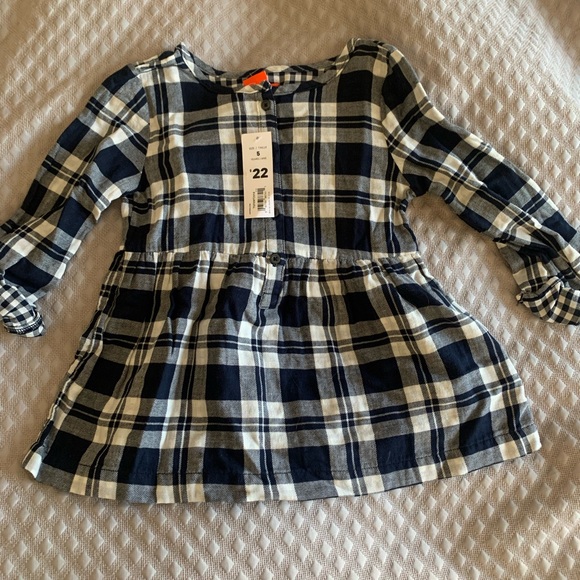 Joe fresh navy plaid shirt. New with tags - Picture 1 of 3